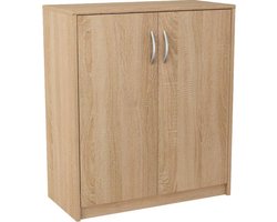 2-deurs commode Eiken SONOMA met legplank