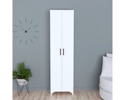 2-deurs kast Strömsund met planken 177,5x48,5x32 cm wit