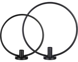 2 HI Ringkandelaars - Kaarshouders