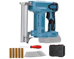 2-in-1 Accu-nagelpistool en nietmachine, compatibel met Makita 18V, draadloos 18 gauge brad nailer/stapler voor bekleding en meubels