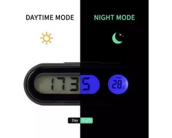 2 in 1 digitaal autoklokje - temperatuur meter - auto klok - LED klok - auto accessoires - Thermometer - klok voor in de auto
