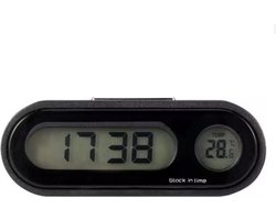 2 in 1 digitaal autoklokje - temperatuur meter - auto klok - LED klok - auto accessoires - Thermometer - klok voor in de auto