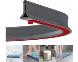 2 meter rubberen douchedrempel - waterdam afdichting - anti-overloop drempel - badkamer douchebarrière met schimmelbestendigheid