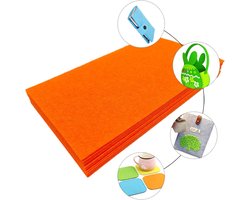 2 mm stijve vilten vellen, dikke viltstof, 12 stuks 17,78 x 28,7 cm vilten vierkanten voor ambachten, kleurvilt voor kussen en opvulling ()