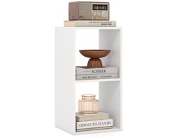 2-Niveau Open Rekken 2-Cube Boekenkast Anti-Kantel Kit Vrijstaande Boekenkast Moderne Display Plank Opslageenheid voor Slaapkamer