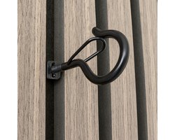 2 ophangclips & 2 haken voor akoestisch wandpaneel Boren niet nodig- - Akupanel ophangfunctie - Inwendig schroefdraad - wandpaneel accessoires akoestische panelen voor panelen met 11 spatie - akupanel accesoires: akoestisch wandpaneel