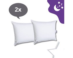 2 PACK - Ducky Dons Eendenveren Kussen - 60x70cm