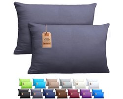 2-pack Jersey Kussenslopen voor Zijslapers - Diverse Maten en Kleuren - OEKO-TEX