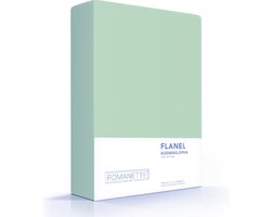 2-PACK: Kussenslopen Verwarmend Flanel - 65 x 65 cm - Groen