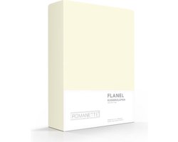 2-PACK: Kussenslopen Verwarmend Flanel - 65 x 65 cm - Ivoor