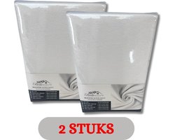 2 PACK - Molton Matrasbeschermer 200 x 200/220 cm + 40 cm hoog - Set van 2 stuks
