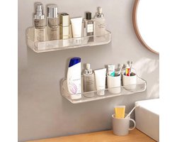 2 Pakketten Kastdeur Organizer - Acryl Wandmontage Oplossing voor Badkamer en Woonkamer