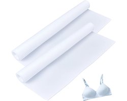2 Pcs 400MM 3mm dik Witte BH Schuim Vulling Stof Vierkante zachte sponsondergoed Borststof Bh's cup Pad Stoffen voor naaien Badkleding Ondergoed Cosplay Kostuums Kleding Doe-het-zelf