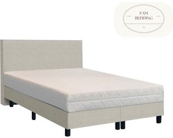 2 Persoons Boxspring Björn Beige 140x200