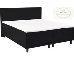 2 Persoons Boxspring Rolene Zwart 160x200