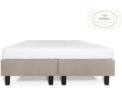 2 Persoons Boxspring Studio Luxe Pocketvering HR matras - Beige/Crème 80x200