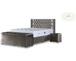 2 Persoons Opberg Boxspring Diva Deluxe 90x200