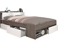 2-persoonsbed – Parisot – grijs – 140cm x 190cm/200cm