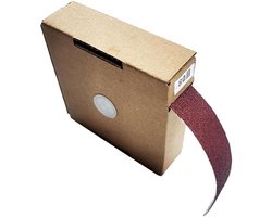 2 rollen schuurpapier, rol 2,5 cm x 6 m, canvasrug, korrel 800, voor houten meubels, metaal-sanders en autopolijsting