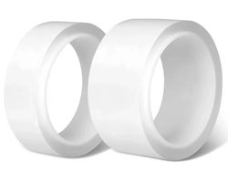 2 rolls Tape voor verpakking voor badkamer keuken douche toilet spleetstrip waterdichte sticker zwembad schimmelbestendige tape gootsteen bad afdichting lijm nano (10mmx5m + 20mmx5m)