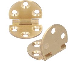 2 set 180 graden koperen scharnier met schroef, massief messing butler lade scharnieren, gouden kast scharnieren, mini klep scharnier voor opvouwbare tafel 47x30mm