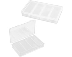 2 Sets kunststof opbergbox voor kleine onderdelen,Bead Opbergdoos,Opbergdoos voor diamantschilderen,Geschikt voor sieraden,strass-steentjes,edelstenen,kettingen,kralen,nagelaccessoires, ringen