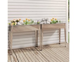 2 st Plantenbak | Bloembak | Bloempotken gegalvaniseerd staal