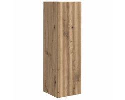 2 st TV-wandkast | Tv-meubel | Televisiekast | Mediameubel Ambachtelijk eiken 30 x 31 x 100 cm Bewerkt hout
