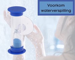*** 2 Stuks - 2 Minuten Douche Zandloper met Zuignap - Tandenpoetsen - Badkamer - Doucheklok - Timer - Waterbesparend - van Heble® ***