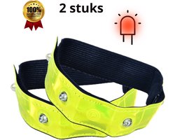 2 stuks armband - verlichting- Hardloop verlichting - Lichtgevende Sportarmband - Hoge kwaliteit
