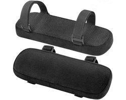 2 stuks - Armleuning Kussen - Bureaustoel Armleuning Kussen - Elleboog Kussen - stoel armleuning Kussen - Zachte Pads Elleboog - Arm ondersteuning - Universeel - Verwijderbare - Zwart - 23.5*7.5*3cm