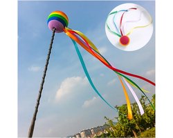 2 Stuks Auto Antenne, Regenboog Lange Banden Topper, Decoratie voor Voertuigen, Licht EVA Schuim, Mooi Ontwerp voor SUV en Motorhome