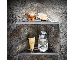 2 Stuks Badkamer Hoek Planken Douche Organizer - Geen Boren Wandmontage
