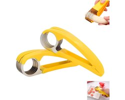 2 stuks - Bananensnijder - Komkommersnijder - Bananensnijder - Multifunctionele snijder - Worstsnijder - Keukensnijder - Keukengereedschap voor Bananen, Groenten en Fruit