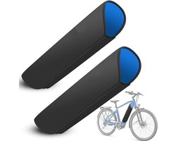 2 stuks Beschermhoes voor Fietsaccu - fietshoes - framebescherming fiets - Fietshoezen - blauw