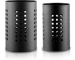 2 Stuks - Bestekhouder Staand - Keukengerei houder - Spatelpot - Keukengerei pot - Keuken organizers - Aanrecht organiser -Spatelhouder - Bestek Afdruiprek, Afwasrek, Organizer - Bestekstandaard