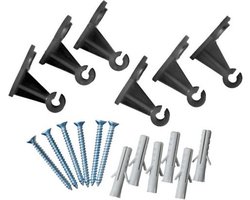 2 stuks Bevestigingsset transparant voor metalen klimrekken set a 6...