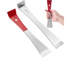 2 stuks bijenkorf schrapers roestvrij staal bijenkorf gereedschap - bijenkorf frame lifter en schraper voor imkers/imker gereedschap/imker gereedschap/imker gereedschap