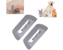 2 stuks - Borstel voor het verwijderen van dierenhaar, hoekreiniger, tapijtreiniger voor slaapbanken 13x5,6 cm