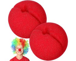2 Stuks Carnavals Reindeer Props met Rode Schuimneus voor Circus Kostuum en Santa Cosplay Accessoires voor Feestkleding