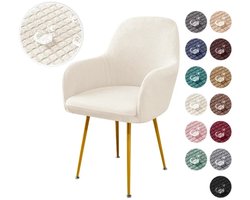 2 stuks Corn Grid stoel pakket stoel deksels, High Tilt stoel deksels, Universele universele stoel deksels All-in-One All-Wrapped Polar Wol eetstoel deksels, Woonkamer, Keuken, Hotel kantoor stoel zithoezen