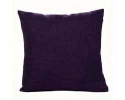 2 stuks decoratieve sierkussenhoezen - rustieke boerderij Boho woondecoratie - Dikke linnen kussensloop - vierkante kussensloop - Met onzichtbare rits - Geschikt voor slaapbank, kantoor(50x50 cm)