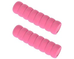 2 stuks deurknopafdekkingen, deurklink, zacht schuim, veiligheidshoes beschermer, deurknoppen, trekbescherming (roze)