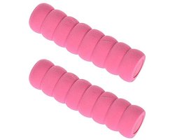 2 stuks deurknopafdekkingen, deurklink, zacht schuim, veiligheidshoes beschermer, deurknoppen, trekbescherming (roze)