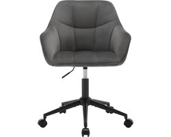 2 Stuks Eetkamerstoelen - Gestoffeerde Keukenstoelen met Rugleuning en Armleuningen - Metalen Poten - Voor Woonkamer, Kantoor of Kaptafel