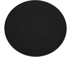 2 stuks glazen montageplaten voor barconsole schuin 21° Ø 50 mm zwarte montageplaten van SOTECH