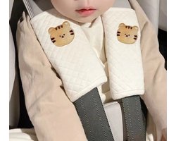 2 Stuks – Gordelbeschermers Baby & Kind – Gordelhoezen voor Autostoel – Maxi Cosi – Tijgertje Design – Veilig & Comfortabel