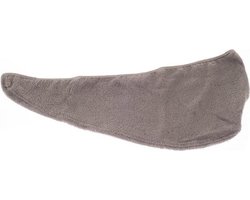 2 Stuks Grijze bamboe hoofdhanddoek