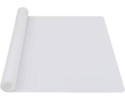 2 stuks Grote siliconen bakmat transparant 60 × 40 cm multifunctionele hittebestendige anti-aanbak siliconen mat helder voor werkbladen, aanrecht beschermer, kunst en ambachtelijke