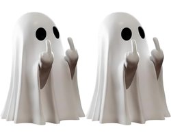 2 stuks Halloween-decoratiespook, schattig geestbeeld, spookdecoratie, griezelige spookdecoraties, woonaccessoires, tafeldecoraties voor de woonkamer